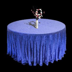 Royal Blue Glitter <b>Table</b> Cover 120 cm Rose Gold <b>Round</b> Sequin <b>Table</b> Cloth <b>Tablecloth</b> <b>for</b> Wedding Event <b>Table</b> - Product Image 4