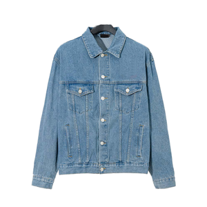 Chaqueta Vaquera Personalizada para Hombre y Mujer, Chaqueta Casual Unisex con Botones, Estilo Urbano, Venta al Por Mayor, Logotipo Personalizado, Proveedor OEM - Product Image 3