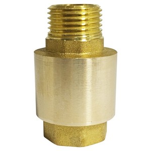 Vanne de retenue en laiton Senfm 46 mm à double filetage extérieur pour tuyau d'eau, anti-refoulement, type vertical, structure à une seule palette - Product Image 1