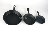 Set Peralatan Masak Besi Cor Anti Lengket, Set Wajan Besi Cor yang Sudah Direbus