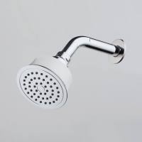 Nouveau pommeau de douche de pluie en ABS de 4 pouces avec robinet de style à dos blanc accessoire de salle de bain à haute pression