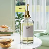 Botol Losion kosong pembersih tangan 350ml/500ml botol busa sampo transparan bulat dengan Harga terbaik untuk dijual