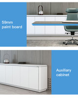 Lujo moderno estilo de madera diseño de fábrica al por mayor Gran oferta OEM personalizado muebles de oficina de madera mesa de oficina ejecutiva Escritorio