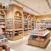 Vitrine d'exposition en bois et acrylique, éclairée par LED, personnalisable, écologique, pour magasins de détail, boutiques de jouets
