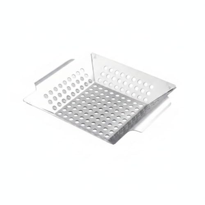 Panier de cuisson pour l'extérieur, panier de cuisson en acier inoxydable de qualité supérieure, accessoires de barbecue parfaits pour le poisson, les crevettes, les brochettes - Product Image 1
