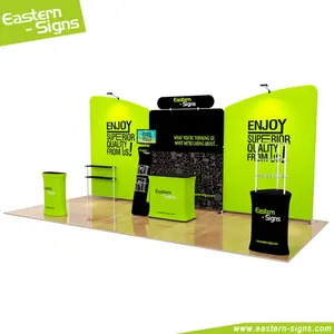 Quick show fabric 10 x 20 advertising trade show aluminium profile exhibition booth for display