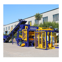 Machine à fabriquer des blocs de béton pleins et creux Hongfa QT4-15S pour pavés en ciment avec système hydraulique, machines de construction