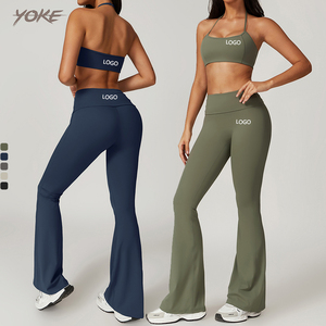 Yoke 2024 Nhà Máy Mới Bán Buôn 2 Mảnh Phù Hợp Với Tập Thể Dục Quần Áo Phụ Nữ Đào Tạo Thể Dục Tập Thể Dục Yoga Phòng Tập Thể Dục Activewear Bộ - Product Image 1