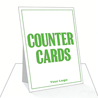 Panneaux publicitaires en PVC expansé pour comptoir, présentoirs de table, cartes de présentation avec support imprimé – Vente en gros