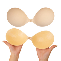 Nueva cinta adhesiva de algodón para sujetador, cinta para sujetador, protectores de pezones, cinta grande para el pecho, empanadas autoadhesivas de algodón suave para mujer