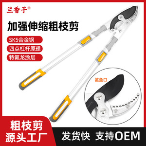 Basil Bypass Pruner 30-50 Mm Carbon Steel Telescopic Handle For Fruit Trees Pruning - Product Image 5