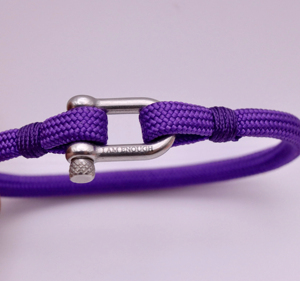 Brazalete de Acero Inoxidable con Forma de U, Hecho a Mano con Cuerda Milanesa, Unisex, Moderno, Casual/Deportivo, Regalo de Joyería, Estilo Marinero - Product Image 2