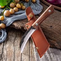 Couteau de chef professionnel de haute qualité en acier inoxydable de 8 pouces avec manche en bois de rose pour couper les fruits et la viande, respectueux de l'environnement