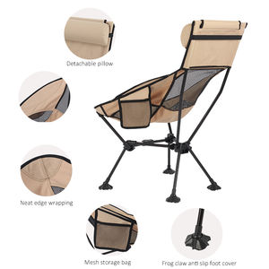 Chaise de pêche pliable en aluminium légère et portable avec logo personnalisé pour l'extérieur, idéale pour le camping - Product Image 5