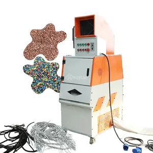 Mini Size Copper Wire grinder Machine 30-50kg/h Waste Copper Cable Granulator Separator Recycling Machine