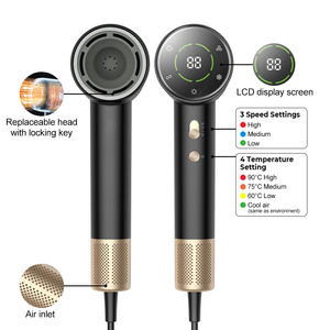 Gran oferta, difusor con pantalla LED de alta potencia de 1500W, secador de pelo, soplador de aire caliente eléctrico de alta velocidad para uso doméstico y hotelero - Product Image 2