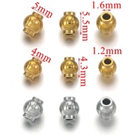 Accessoires de fabrication de bijoux en acier inoxydable faits à la main, élégants et chics, perles de lanterne, hypoallergéniques, composants et trouvailles