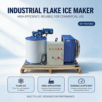 Machine commerciale de production de glace en flocons 1000 kg/24h pour la conservation des fruits de mer, les navires de pêche et la chaîne du froid maritime