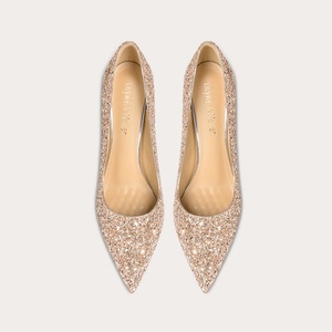 Scarpe con sandalo da <span class=keywords><strong>sposa</strong></span> Slip-On comode scarpe con tacco a spillo personalizzate per abiti invernali estivi abbinati a décolleté alte da donna - Product Image 2