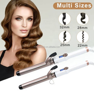Vente chaude 38mm Plage Grand Ondulé Long Tourmaline Céramique Revêtement Cheveux Bigoudi Professionnel Cheveux Styling Outils Appareils - Product Image 4
