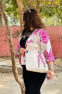 <b>Top</b> Selling <b>Cherry</b> Blossom Printed Tote Bag Durable Canvas Reusable Bag for Shopping Travel and Daily Carry Available For Sale - Product Image 3