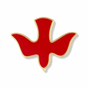 Pin de Solapa de Metal Esmaltado Cristiano con Diseño Personalizado del Espíritu Santo y la Paz para Actividades Religiosas - Product Image 2
