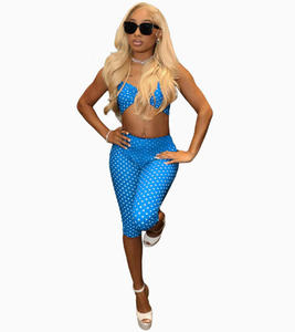 Nuovo Set Due Pezzi da Donna 2026: Top Sexy con Bretelle e Stampa a Pois alla <span class=keywords><strong>Moda</strong></span> - Product Image 2