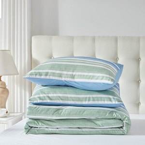 Màu Xám chàng trai xù xì sang trọng màu vàng flannel hồng sọc bộ sang trọng mềm đám cưới 100% tấm <span class=keywords><strong>Comforter</strong></span> <span class=keywords><strong>Comforter</strong></span> Bộ giường sang trọng - Product Image 4