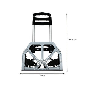 China Manufacturer Powder Coated Steel Convertible Sack Truck With Pneumatic Tires For Warehouse Moving Space Saving Folding - Product Image 5