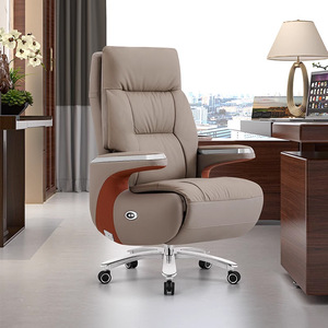 Automatic Executive High Back Electric <strong>Reclining</strong> Office Chair Ergonomic Computer Desk Chairs With Footrest Wheels