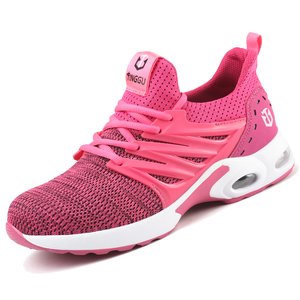 <span class=keywords><strong>Zapatos</strong></span> <span class=keywords><strong>de</strong></span> <span class=keywords><strong>Seguridad</strong></span> Deportivos Transpirables <span class=keywords><strong>de</strong></span> Color Rosa para <span class=keywords><strong>Mujer</strong></span>, con Suela <span class=keywords><strong>de</strong></span> PU, Puntera <span class=keywords><strong>de</strong></span> Acero, Amortiguación <span class=keywords><strong>de</strong></span> Aire, Antideslizantes, para el Trabajo, para las Temporadas <span class=keywords><strong>de</strong></span> Verano, Primavera y Otoño - Product Image 1
