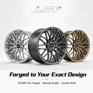 Jantes en alliage forgées multi-rayons Y, finition bronze brossé haute performance LS8017, compatibles avec Audi A5, BMW Série 3, Tesla Model Y - Product Image 5