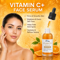 Sérum Visage OEM Marque Privée Vitamine C Éclaircissant Peau Terne Atténue les Taches Brunes Affine les Pores Hydrate Soin Facial 30ml