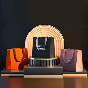 Reinforced for Reuse Carrier <b>Bags</b> Luxury Foldable Paper Shopping <b>Bag</b> with Logo Eco-Friendly Reusable Retail Packaging Heavy-Duty - Product Image 3