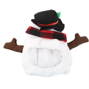 Small Medium-Sized Dog Winter Coat Thickened Teddy Elk Wool with Snowman Funny Cute Cotton <b>Pet</b> <b>Clothes</b> - Product Image 4