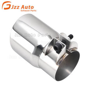 Diamètre 76 mm, entrée 89 mm, <span class=keywords><strong>sortie</strong></span> inclinée 135 mm, longueur totale, embout d'échappement, <span class=keywords><strong>double</strong></span> paroi, acier inoxydable, tuyau d'échappement - Product Image 4