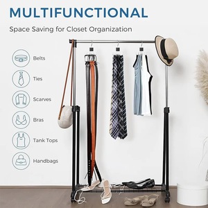 Multifunctional Six Claw <b>Hook</b> With Rotating Design For Belts Hats Bags Scarves Storage Behind Door Or On Wall - Product Image 3