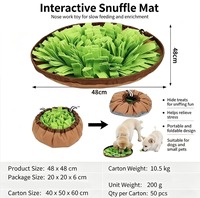 Tapis de reniflement pour animaux de compagnie, jouet de puzzle interactif pour chiens, tapis d'alimentation, enrichissement olfactif pour soulager l'ennui