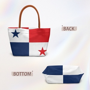 Bolsa de Lona Personalizada con Diseño de la Bandera de Panamá para Viajes de Montaña, Compras en el Supermercado, Biblioteca, Picnic, Regalo del Día Nacional - Product Image 5