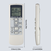 Control remoto AR-DJ19 AR-DJ8 para aire acondicionado Fujitsu, para aire acondicionado Fujitsu AR-PV423 AR-DT8/DT18/DT20/DL2/HT1/