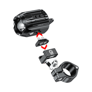 Projecteur LED de moto haute luminosité lumière externe bicolore intégrée avec support en aluminium à démontage rapide nouveau modèle - Product Image 6