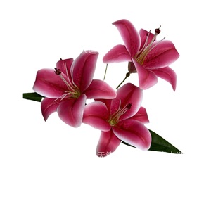 Jinxi Flores Artificiales de Lirio 3D, Flores de Seda con Múltiples Cabezas, Decoración para Bodas y Hogar, Accesorios para Fotografía en Exteriores - Product Image 3