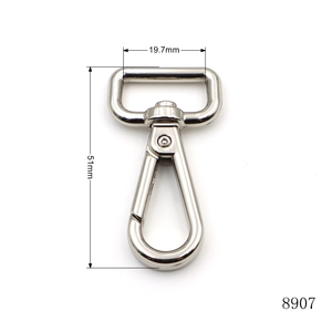 Chất Lượng Hàng Đầu Túi Phần Cứng Cho Túi Xách Biểu Tượng Tùy Chỉnh Hợp Kim Kẽm Kim Loại Con Chó Móc Cho Túi Xoay Snap Móc Clasp - Product Image 1