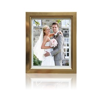 Cadre photo en plastique PS A4 (8x10 pouces) couleur argent et or pour décoration murale ou de table – Vente en gros, personnalisable à volonté