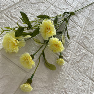 6 cabezas <span class=keywords><strong>de</strong></span> flor <span class=keywords><strong>de</strong></span> clavel artificial larga flor <span class=keywords><strong>de</strong></span> clavel <span class=keywords><strong>de</strong></span> seda artificial al por mayor para el regalo del Día <span class=keywords><strong>de</strong></span> los maestros del Día <span class=keywords><strong>de</strong></span> la madre - Product Image 6