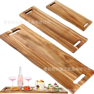 Simple wooden cutting board, party and gathering <b>large</b> capacity snack <b>tray</b>, fruit platter, bread and ham cutting board - Product Image 1