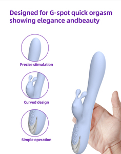 Adult Rabbit <b>Vibrator</b>-<b>Rechargeable</b> Battery 10-Speed Food Grade Silicone Waterproof - Product Image 3