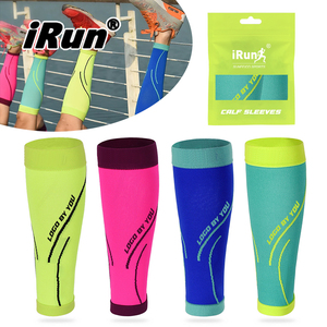 Manchons <span class=keywords><strong>de</strong></span> compression élastiques personnalisés IRun pour la course, la protection des mollets, le football et le soccer - Product Image 1