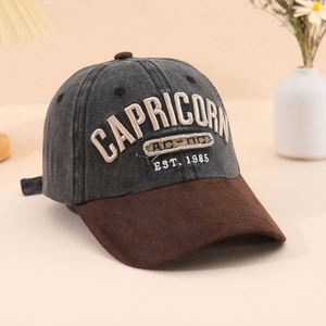 Casquettes de baseball vintage 100 % coton bicolores effet vieilli personnalisées unisexe 6 panneaux en toile gaufrée 3D – Vente en gros - Product Image 2