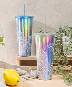 Venta al por mayor de alta calidad duradero vaso de acero inoxidable con pajitas para café - Product Image 5